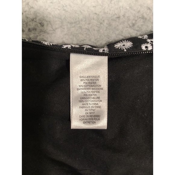 Vintage David Brooks Long Shorts Culottes Black Embroidered Side Zip Size 8 - Picture 7 of 10